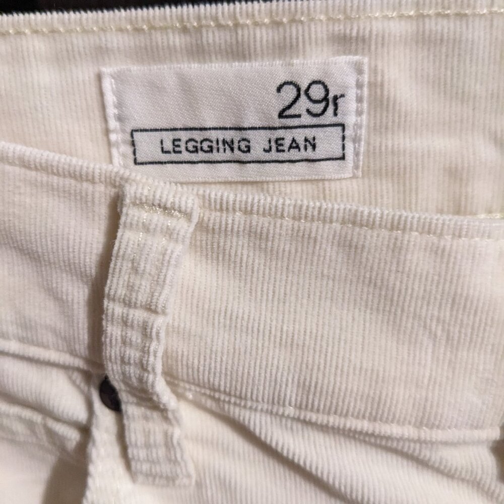 Women's Gap 1969 White Corduroy leggings jeans